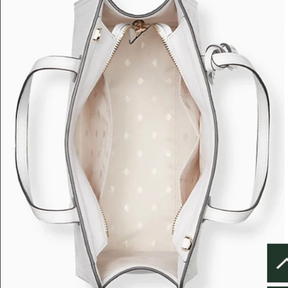 Kate Spade perforated Spring White Satchel NWT - Picture 4 of 9